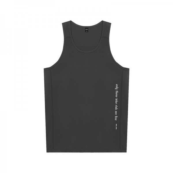 Solid Color Running Workout Vest Men